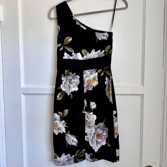 NWT Lulus Save Me A Dance One Shoulder Floral Dress, Size S - Picture 4 of 11